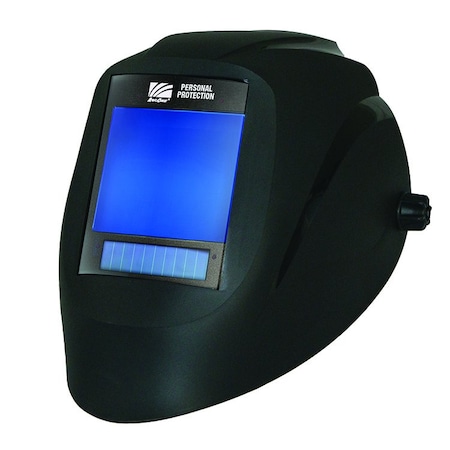 Walter Surface Technologies Welding Helmet: VISION w/X81VX 5x4" BLK X81VX-1500